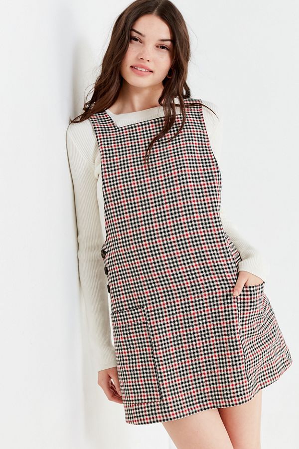 UO Checkered Pinafore Dress | Urban Outfitters (US and RoW)