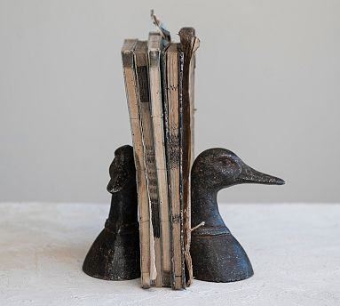 Cast Iron Duck Bookends  - Set of 2 | Pottery Barn (US)