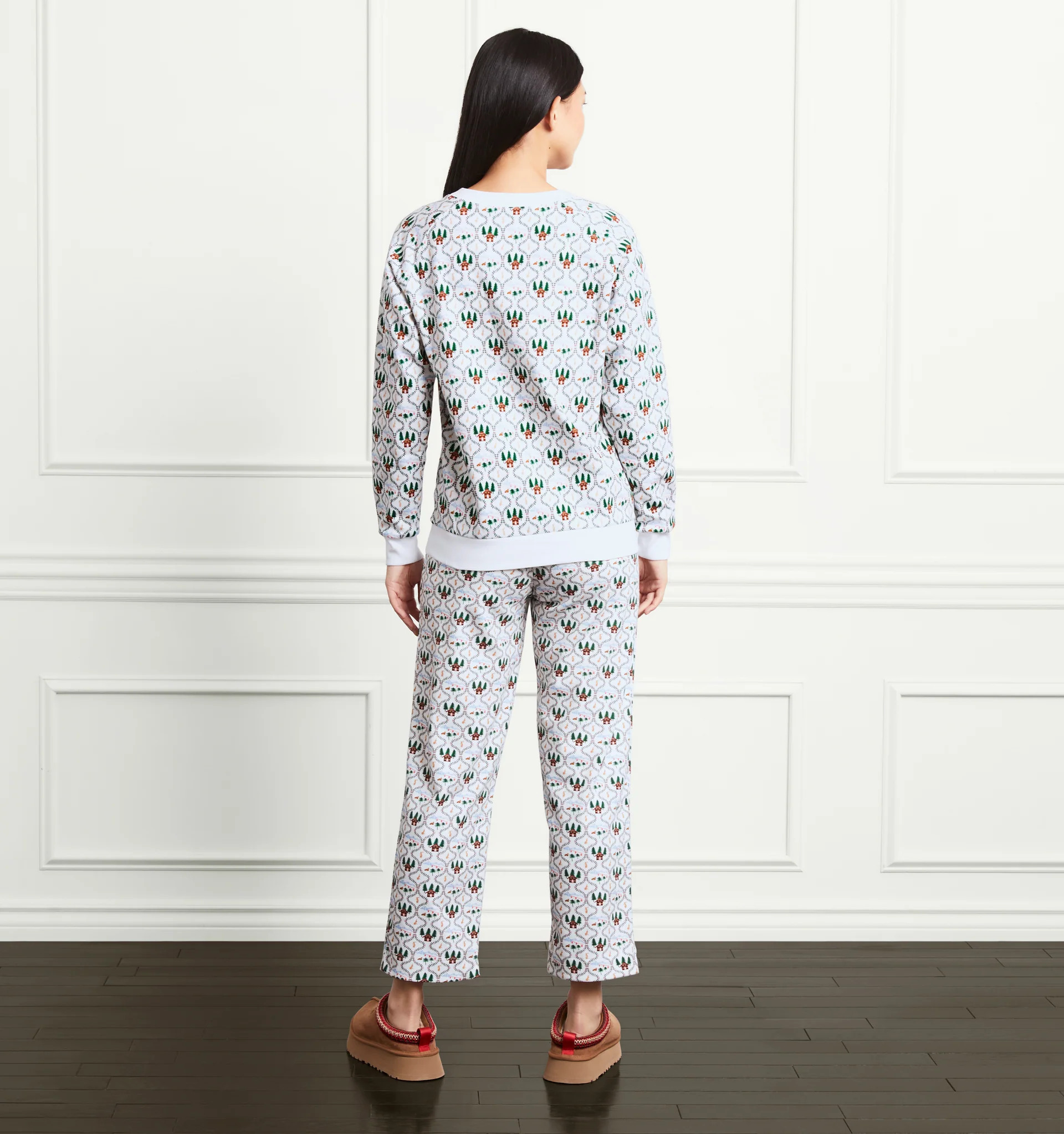 The All-Gender Teddy Crewneck - Courchevel Toile Multi | Hill House Home US