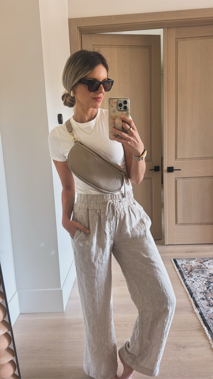 A neutral on neutral look is just so chic and timeless! I really feel like one of the biggest mistakes I made in dressing for so long as I would just always look for stand out pieces rather than snagging a few good basics. I’m telling you grabbing your favorite Bass six from Quinn is going to transform your closet. And definitely start with this look for spring! I’m wearing a size small in the top and bottom bottoms. And the 30 inch inseam in the bottoms. I’m 5’7” for reference and about 135 pounds.

@onequince #QuincePartner


#LTKTravel #LTKOver40 #LTKSeasonal