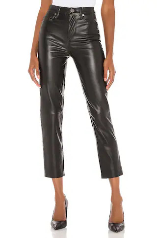 BLANKNYC Faux Leather Straight Leg Pant in Need You Tonight from Revolve.com | Revolve Clothing (Global)