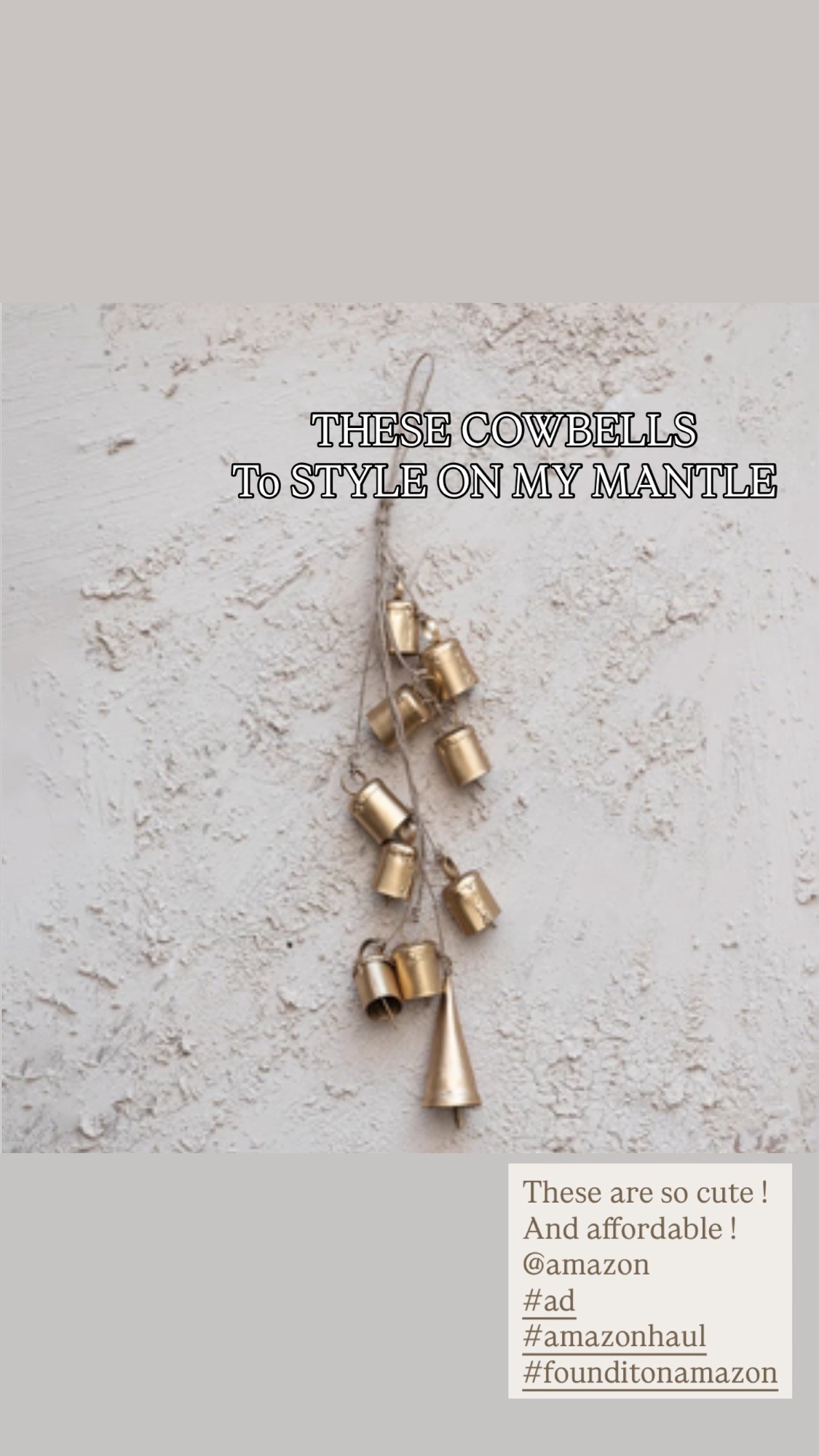 Loving these affordable cowbells to help me style my mantle 😍
#ad #founditonamazon @amazon 