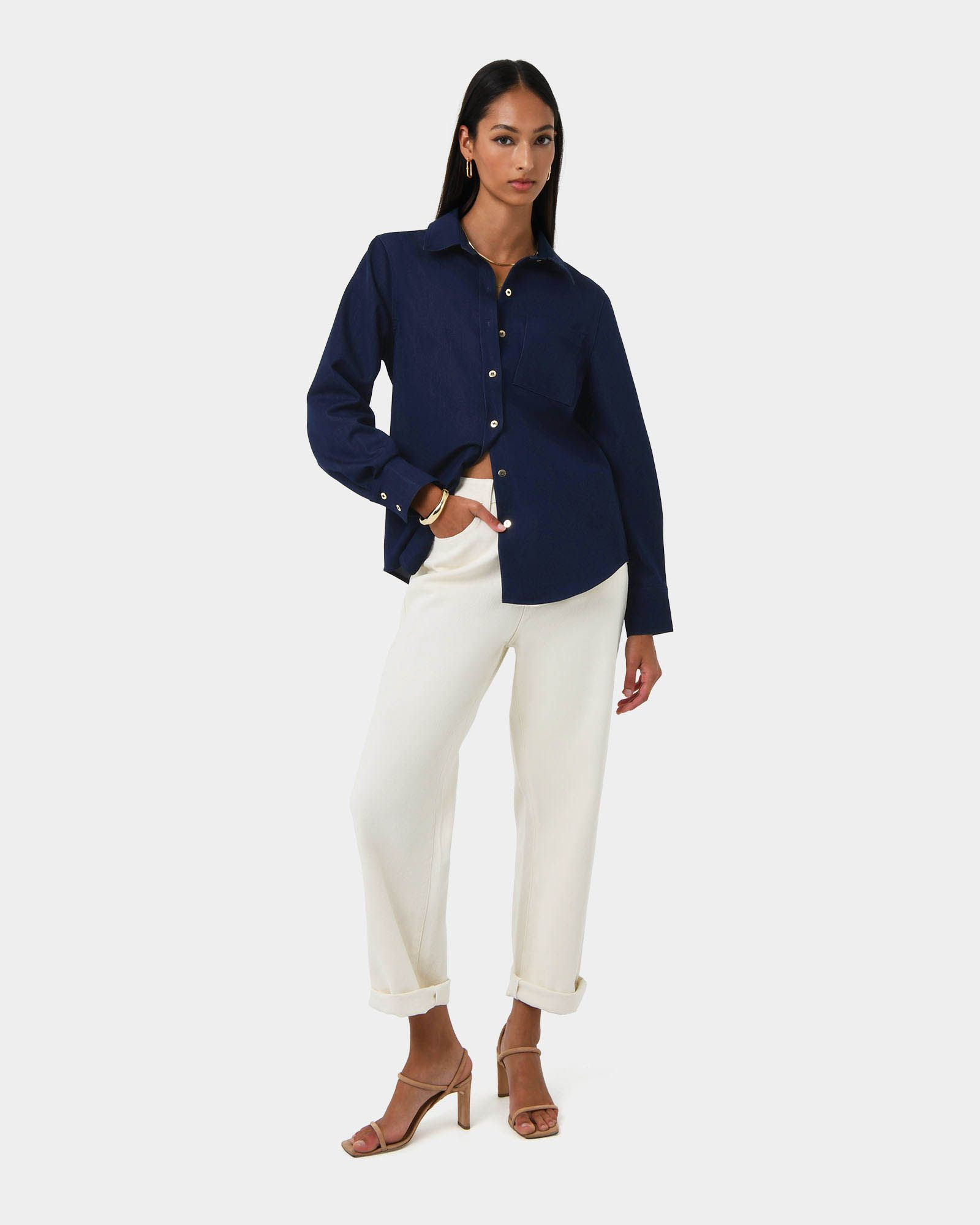 Ruka Button Shirt | FORCAST