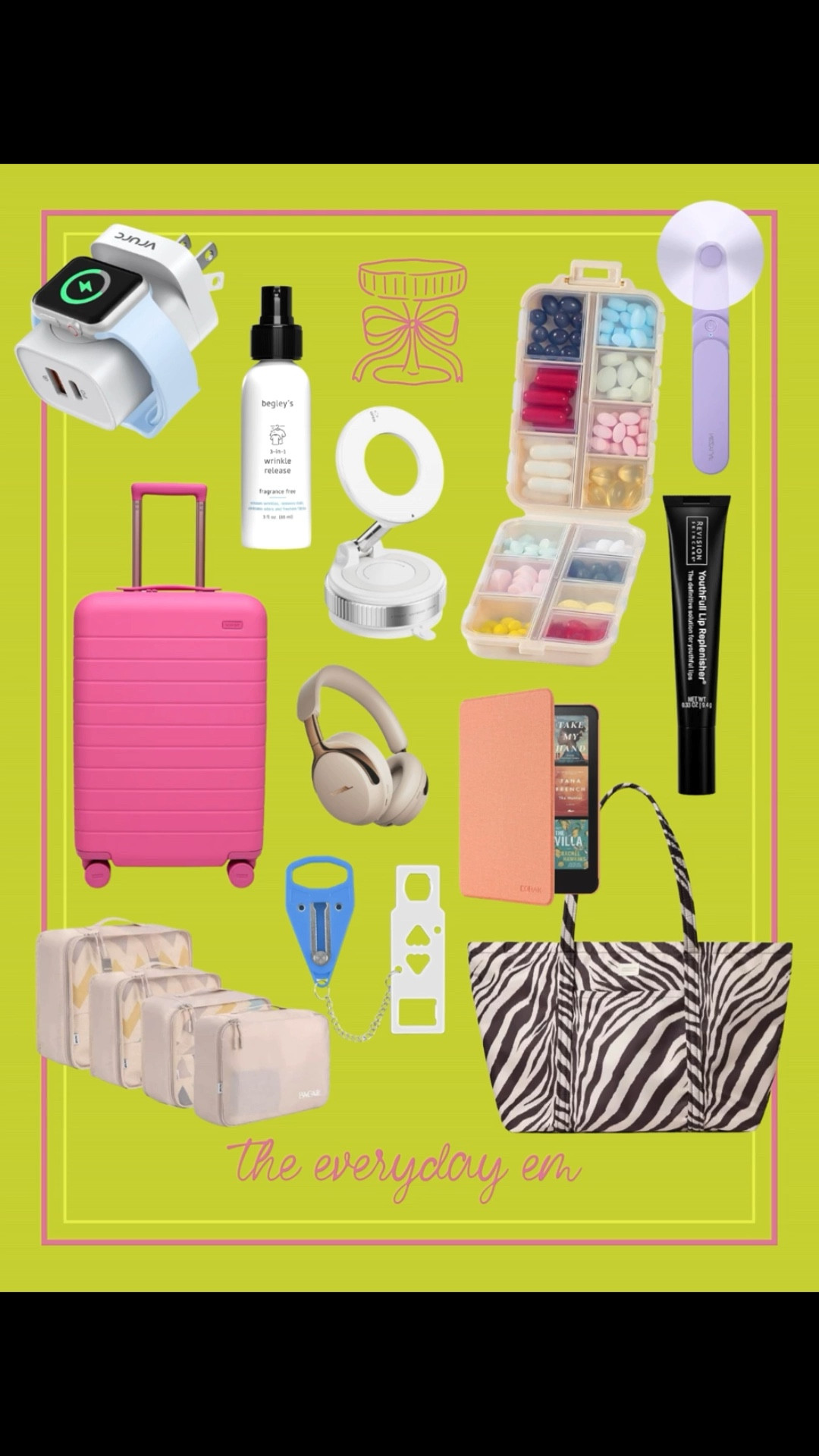 I’ve been traveling a lot lately and these are some of my favorite travel essentials! The kindle case that props up, the personal bag that holds so much, and the lip mask that keeps my lips hydrated in the sky!

#LTKTravel #LTKSaleAlert #LTKMidsize