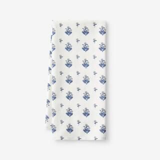 The Company Store Victorian Floral Blue Cotton Kitchen Towel 80040F-OS-BLUE | The Home Depot