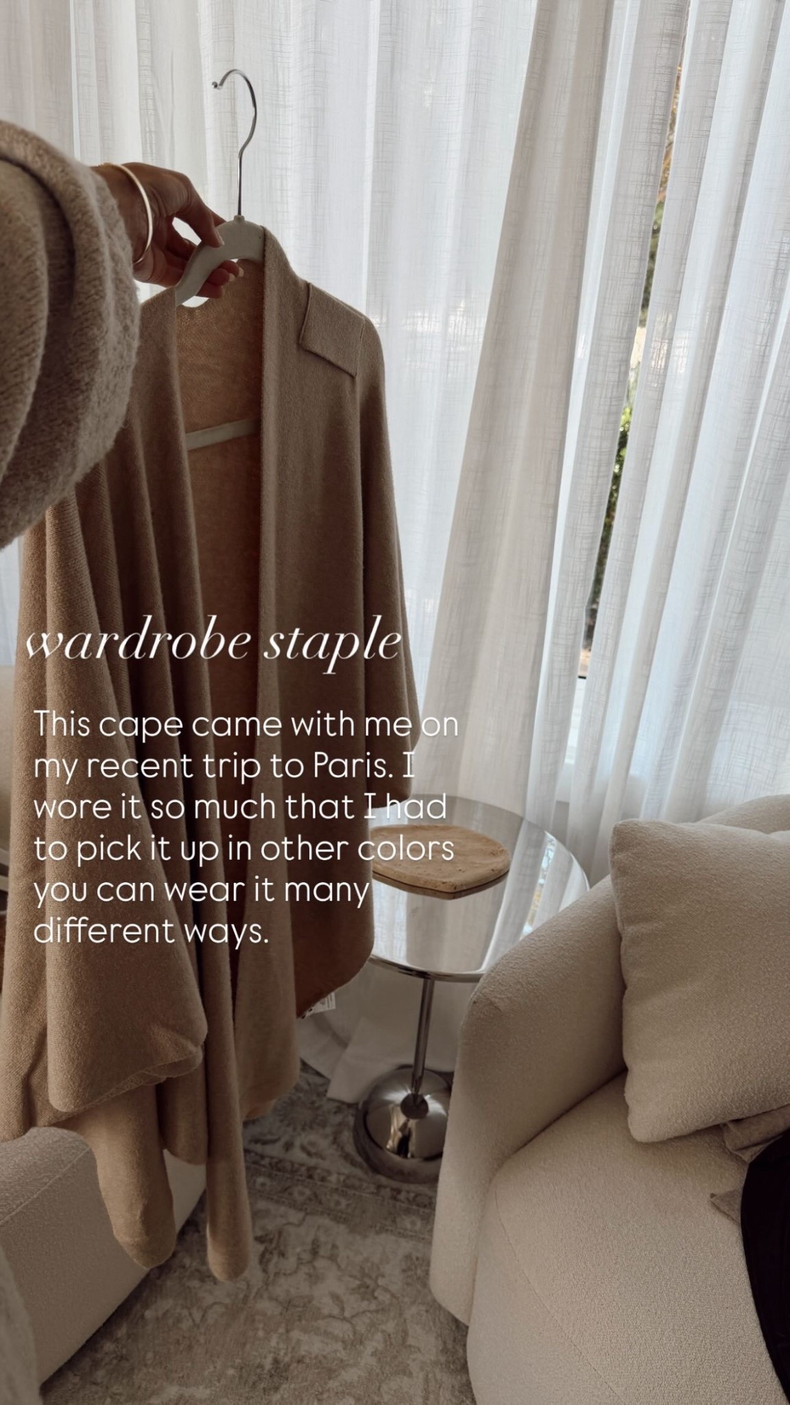 This cape came with me on my recent trip to Paris. I wore it so much that I had to pick it up in other colors you can wear it many different ways.

#LTKGiftGuide #LTKHoliday #LTKBeauty