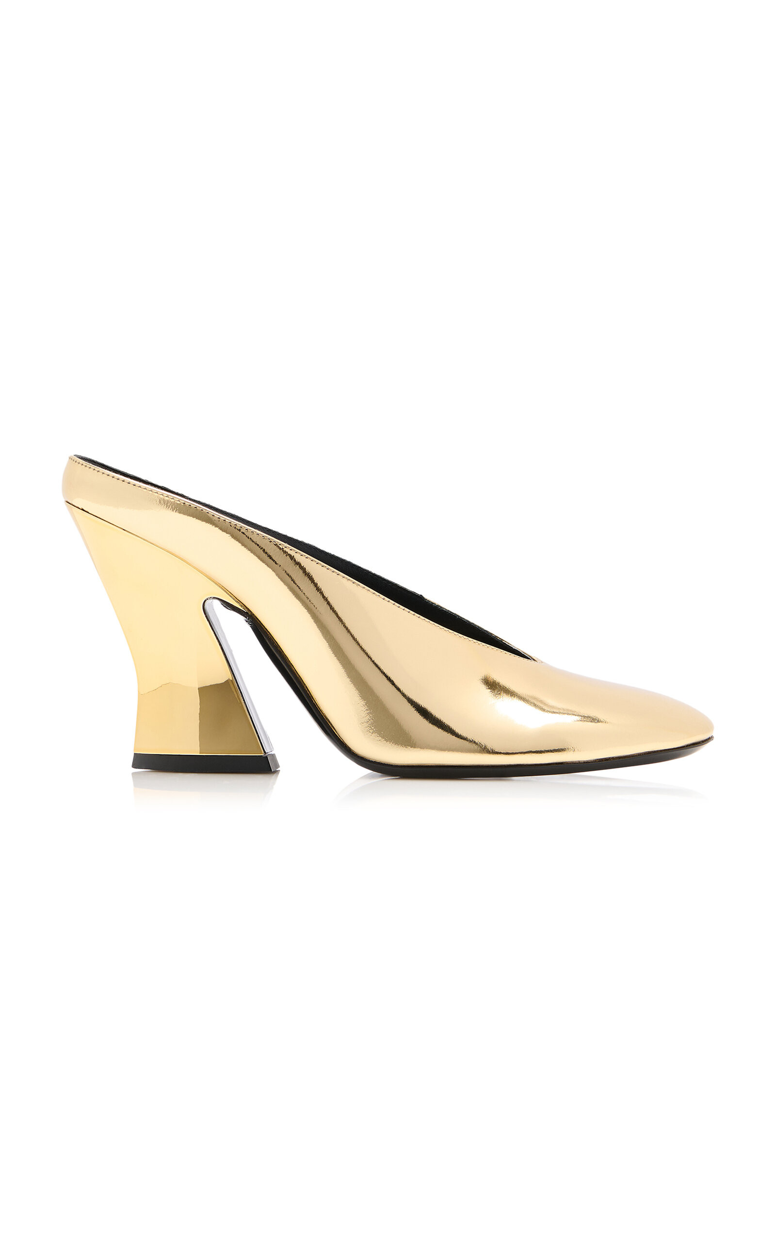 Metallic Leather Mules | Moda Operandi (Global)