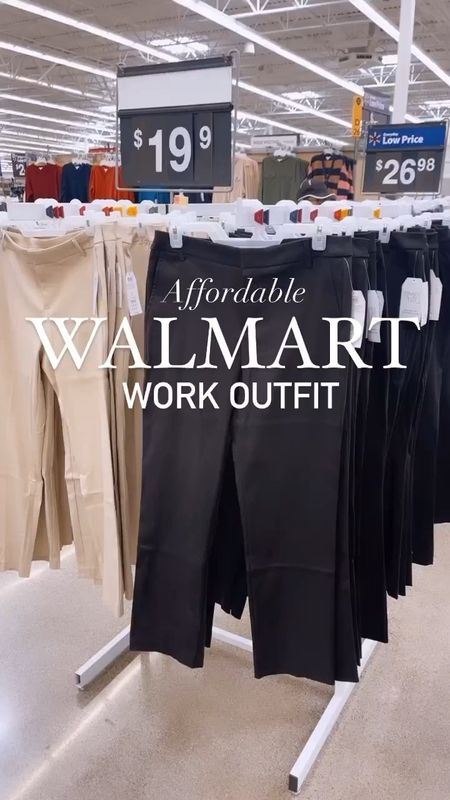 The perfect dress pants are @walmart and I found them online too!!!! I grabbed the black pair but need to order the light color too!!! Perfect for work!!!
Sweater size large for oversized fit
Pants size 4
Shoes sized up 1/2 size
Mules sized up an entire size 

#LTKstyletip #LTKworkwear #LTKunder50