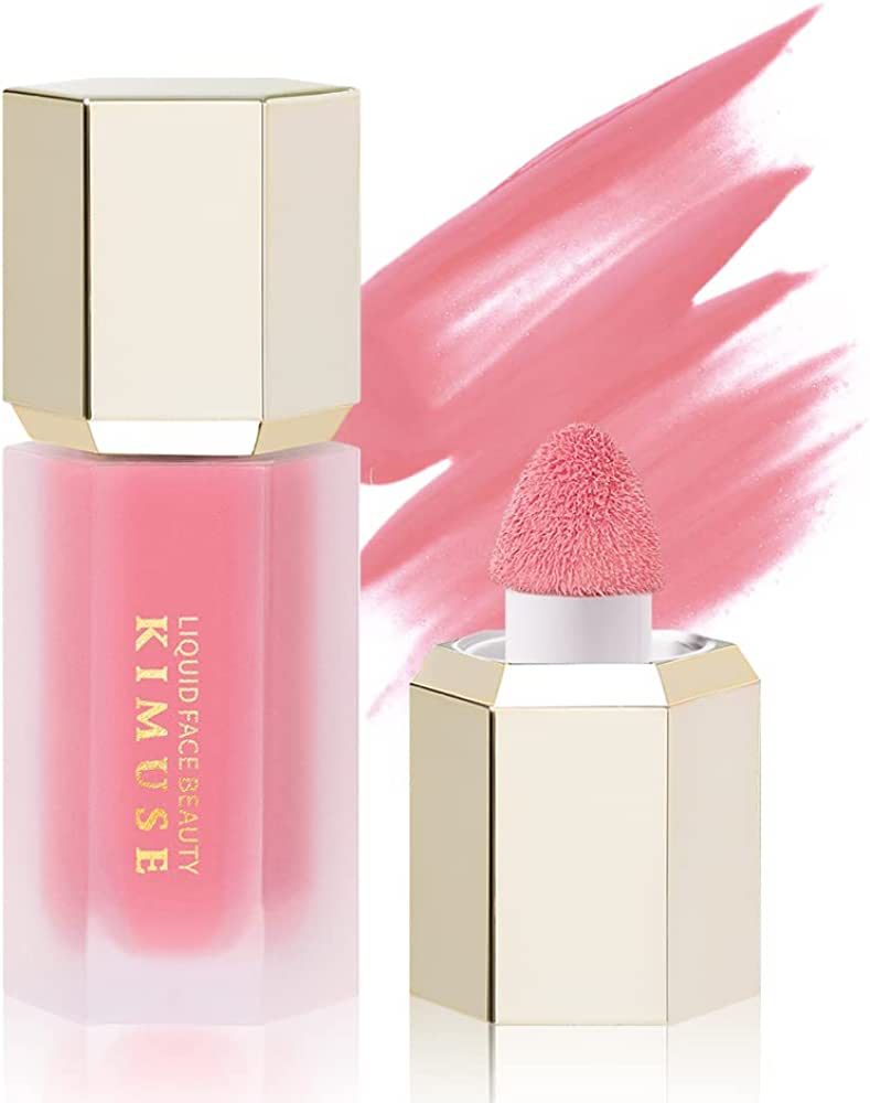 KIMUSE Soft Cream Blush Makeup, Liquid Blush for Cheeks, Weightless, Long-Wearing, Smudge Proof, ... | Amazon (US)