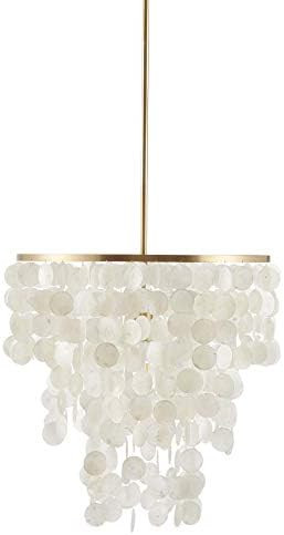 Urban Habitat Isla Modern Classic Chandeliers-Metal, White Shell Shade Pendant Ligthing Lamp Ceil... | Amazon (US)