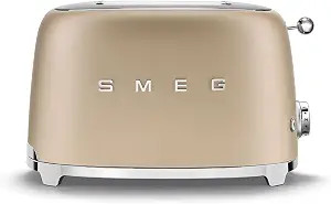 SMEG 2 Slice Retro Toaster (Matte Champagne) | Amazon (US)