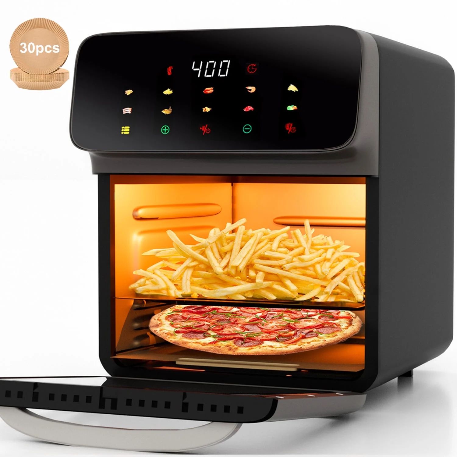 Bluebow Air Fryer 12QT Convection Oven with Visible Window, 10-in-1 Multi Function and Touchscree... | Walmart (US)
