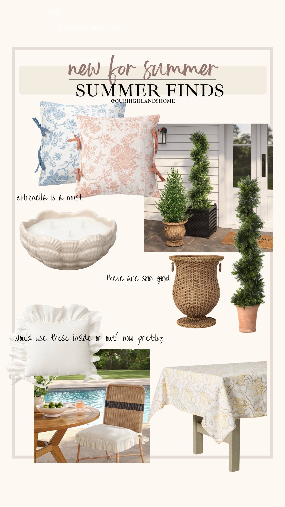 some new summer finds from studio mcgee. i’m looooving these

#LTKSaleAlert #LTKSeasonal #LTKHome