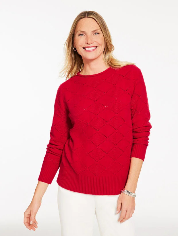 Bobble Texture Crewneck Sweater | Talbots