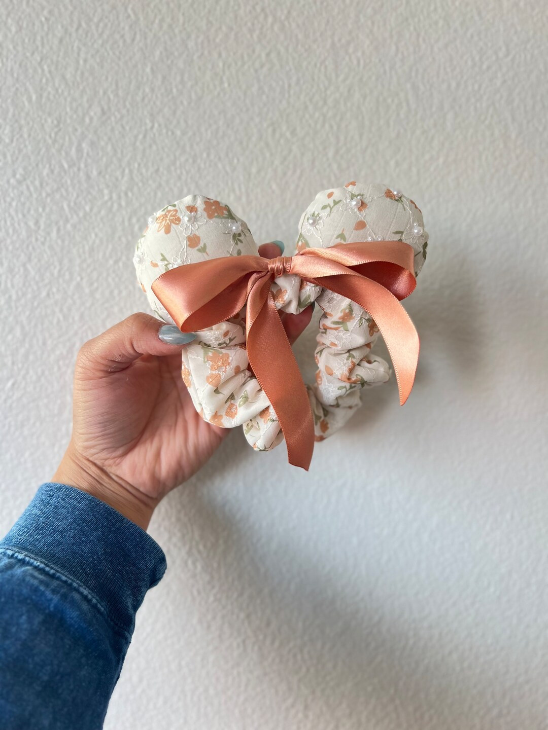 Sweet blossom scrunchie ears | Etsy (US)