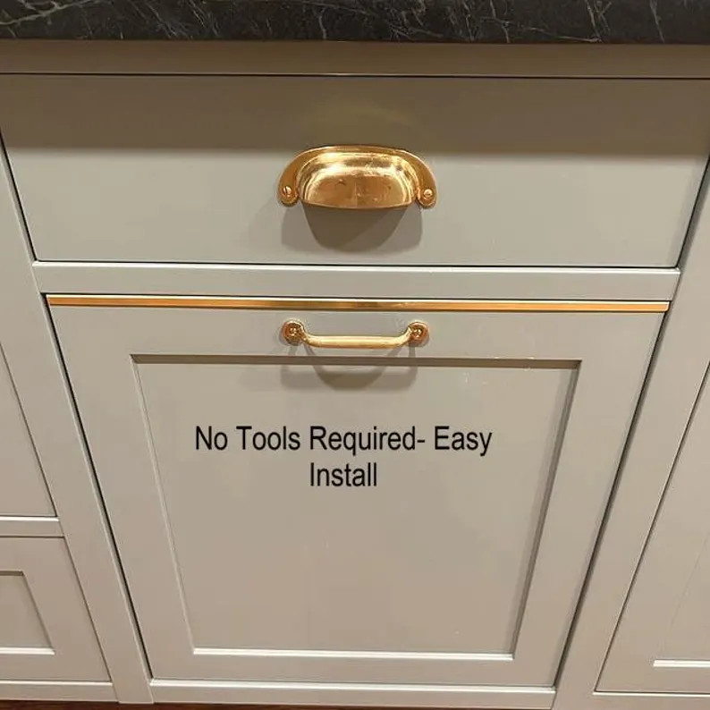 Brass U-channel Drawer Protector Ready to Install: 18 Gauge (0.040"), 3M Tape - Etsy | Etsy (US)