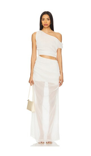 SNDYS Kilee Maxi Dress in White. - size XXL | Revolve Clothing (Global)