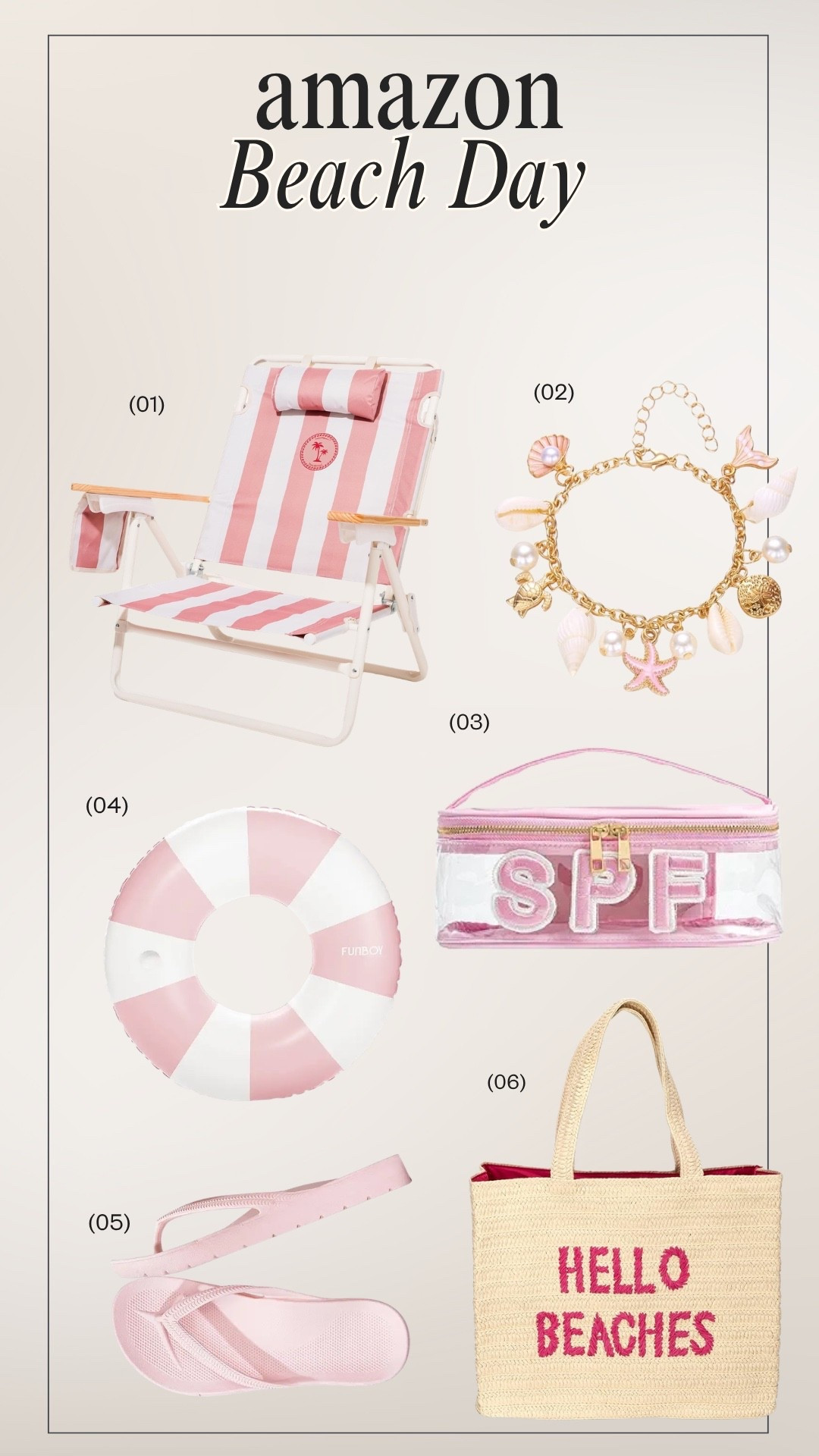 Beach day must haves from Amazon! 💗

#LTKSwim #LTKSeasonal