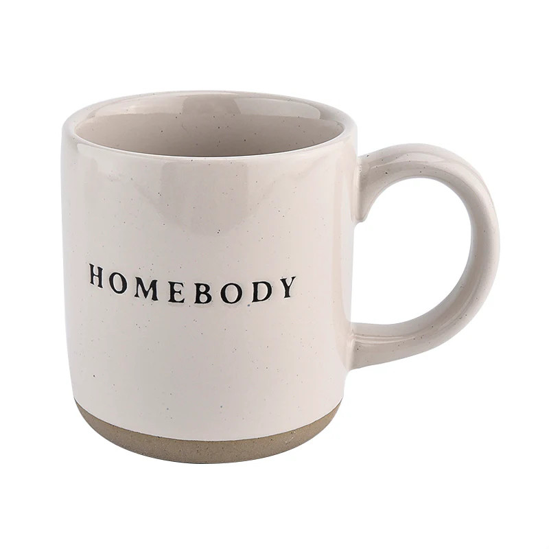 Homebody - Cream Stoneware Coffee Mug - 14 oz | Abandoned Cakes