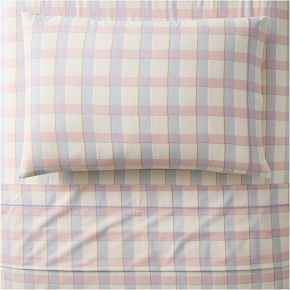 Watercolor Gingham Sheet Set | West Elm (US)