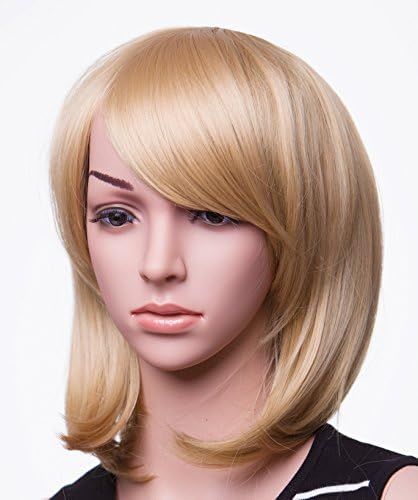 SWACC 11” Women Short Straight Synthetic Bob Wig Candy color Cosplay Wig Anime Costume hairpiece for | Amazon (US)
