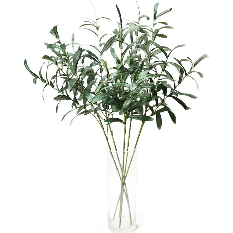 5pcs Olive Branches for Vases Artificial Plants Greenery Stems for Vases Olive Leaves Plant - Wal... | Walmart (US)