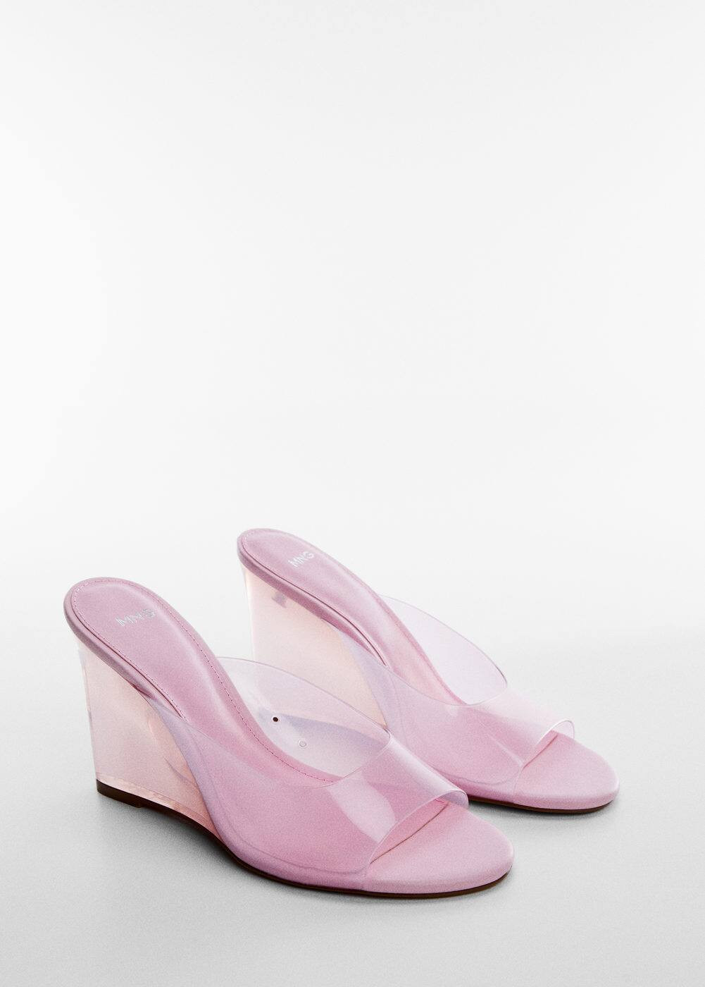 Vinyl wedge sandals | MANGO (US)