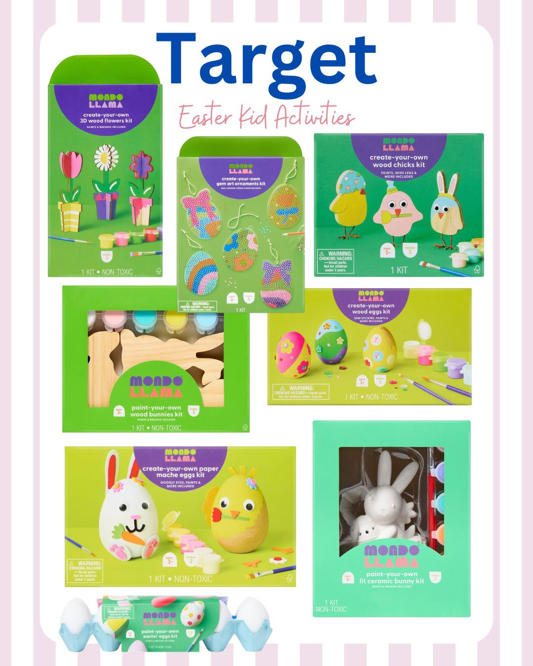 The cutest Easter activities for kids 🐣🎨
If you’re looking for fun Easter activities to keep the kids busy, I found some adorable craft kits and activities from Mondo Llama that are perfect for the season. Think painting kits, bunny crafts, coloring sets, and simple creative projects that little ones will love.
These are great for Easter baskets, rainy spring days, or setting up a little craft time leading up to Easter. Easy, colorful, and a fun way to make sweet holiday memories with the kids.
Tap to shop my favorite Mondo Llama Easter activities 🎨🐰 

 

#LTKmomlife #LTKSeasonal #LTKKids