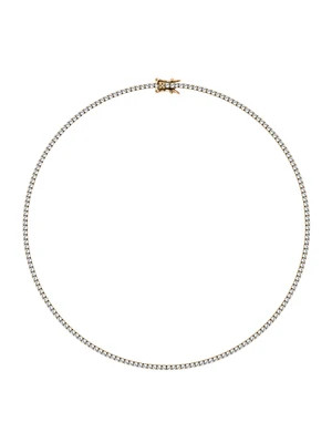 KATE RIVIÈRE NECKLACE IN 2MM MOISSANITE, 18K GOLD VERMEIL | Dorsey