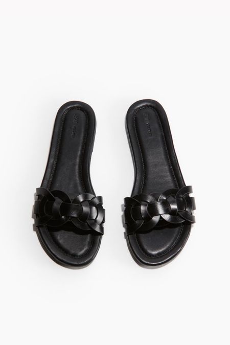 Leather slides 

#LTKshoecrush #LTKstyletip #LTKSeasonal