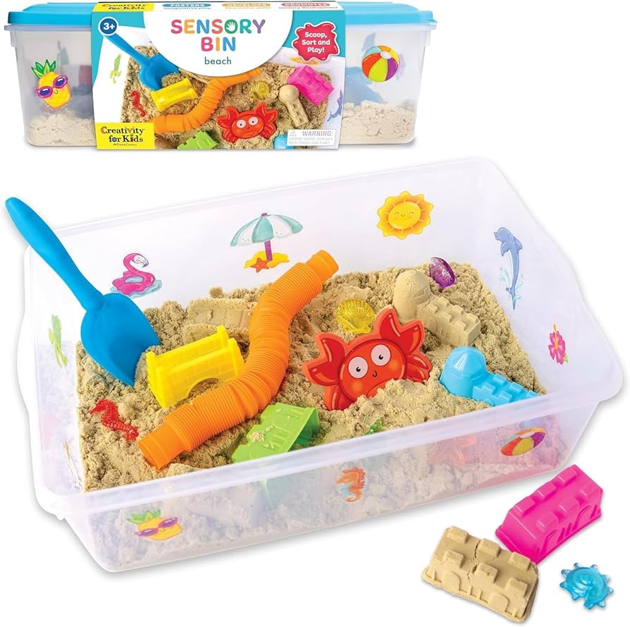 Creativity for Kids Sensory Bin: Beach - Toddler and Preschool Toys, Sensory Box with Toys for To... | Amazon (US)