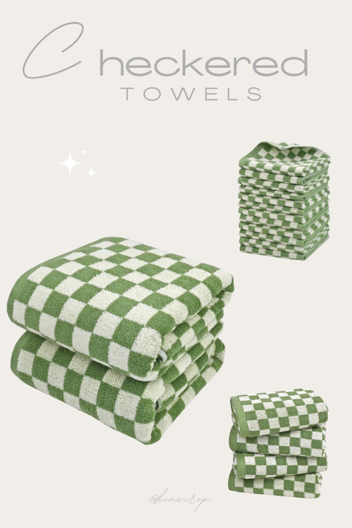 Checkered Bath Towels 

#LTKHome