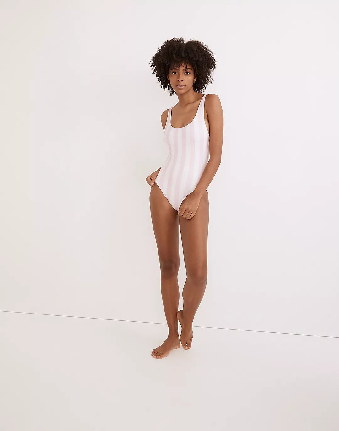 Solid & Striped® Anne-Marie One-Piece Swimsuit in Cotton Candy Stripe | Madewell