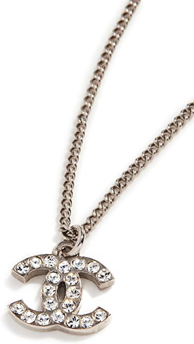 CHANEL Women's Pre-Loved CC Rhinestone Necklace | Amazon (US)