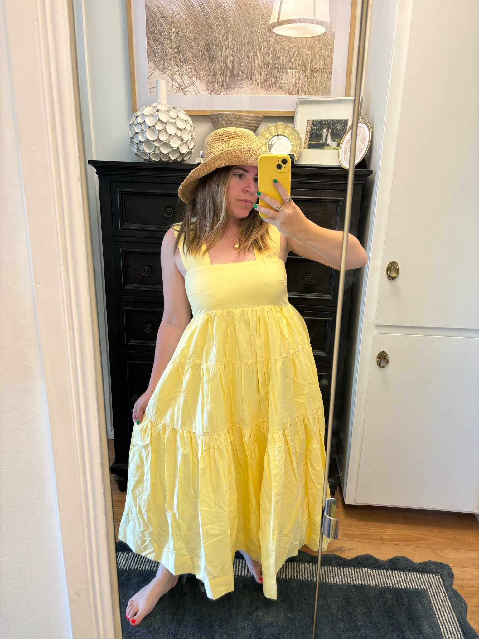 Anthropologie summer butter yellow dress ☀️✨