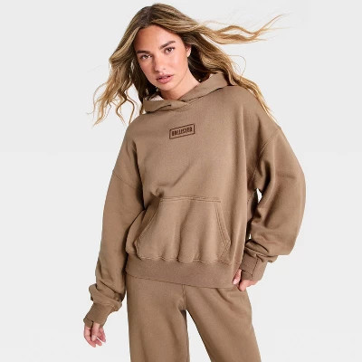 Women's Fleece Hoodie - Brown XL The Hollister Collection at Target | Target