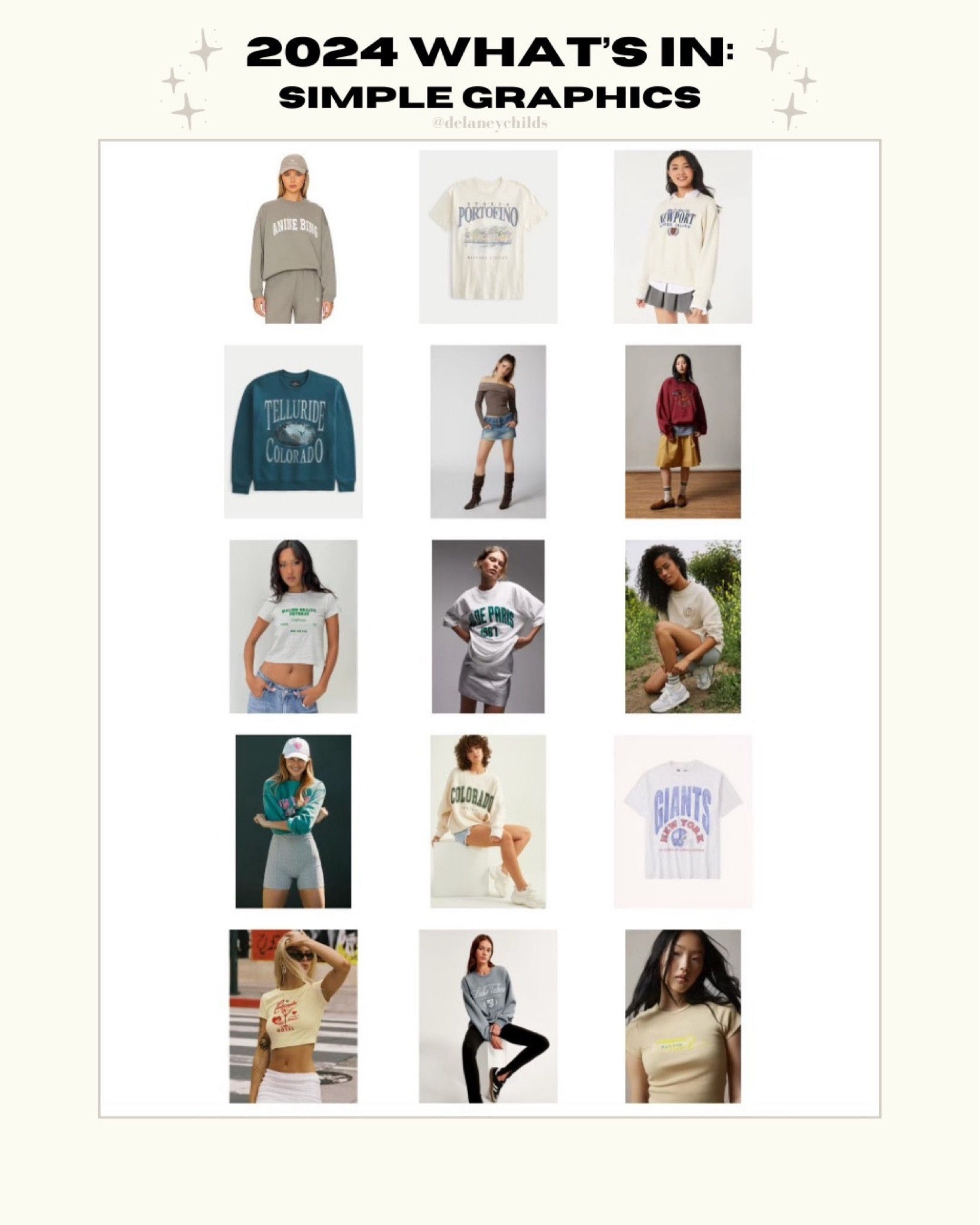 2024 What’s In: Simple Graphics 📺
For more trends watch my newest “What’s In / What’s Out” YouTube video 

#LTKSeasonal #LTKfindsunder100 #LTKstyletip