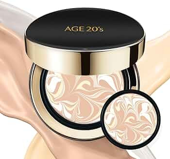 AGE20'S Signature Essence Pact SPF 50+ | Pack of 2 | 13 Ivory | Cream Foundation, Dewy Finish, Na... | Amazon (US)