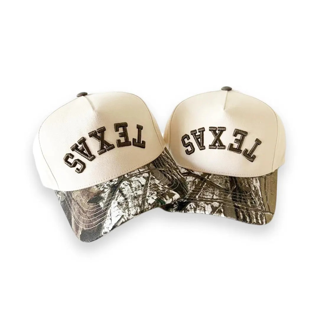 Texas Camo Trucker Hat – Upside Down Embroidery Snapback Cap - Etsy | Etsy (US)