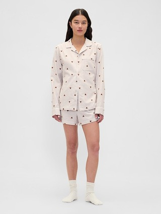 Logo Flannel Boxer Shorts | Gap (CA)