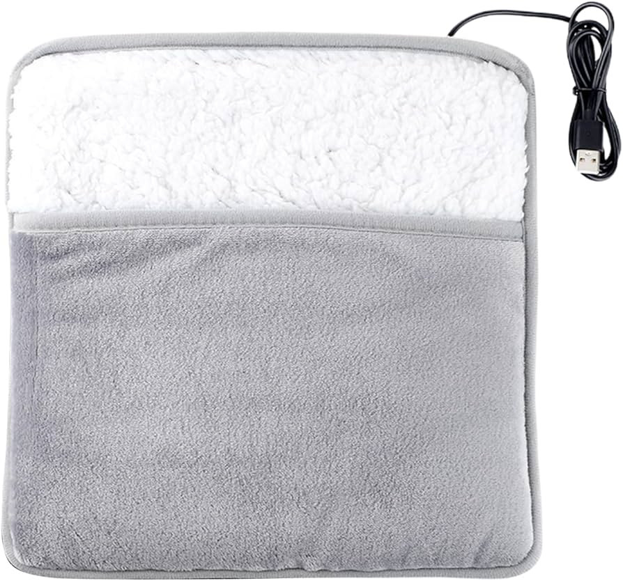 Electric Foot Warmer - Quick Soft Cover, Feet Comfort and Relaxation, Heating Pad with Adjustable... | Amazon (US)