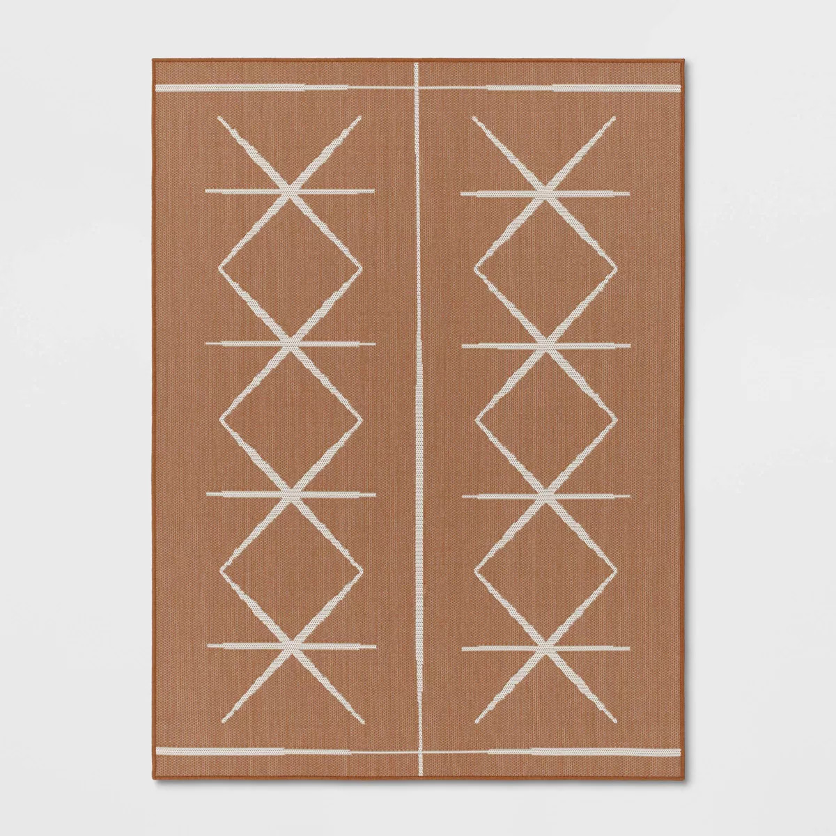 Modern Crisscross Rectangular Woven Indoor Outdoor Rug Black - Threshold™ | Target