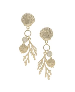 Ettika Seaside Shell Coral Earrings | Macys (US)