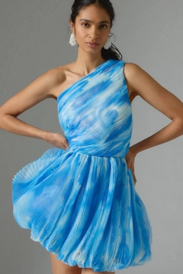 Hutch One-Shoulder Bubble Mini Dress | Anthropologie (US)