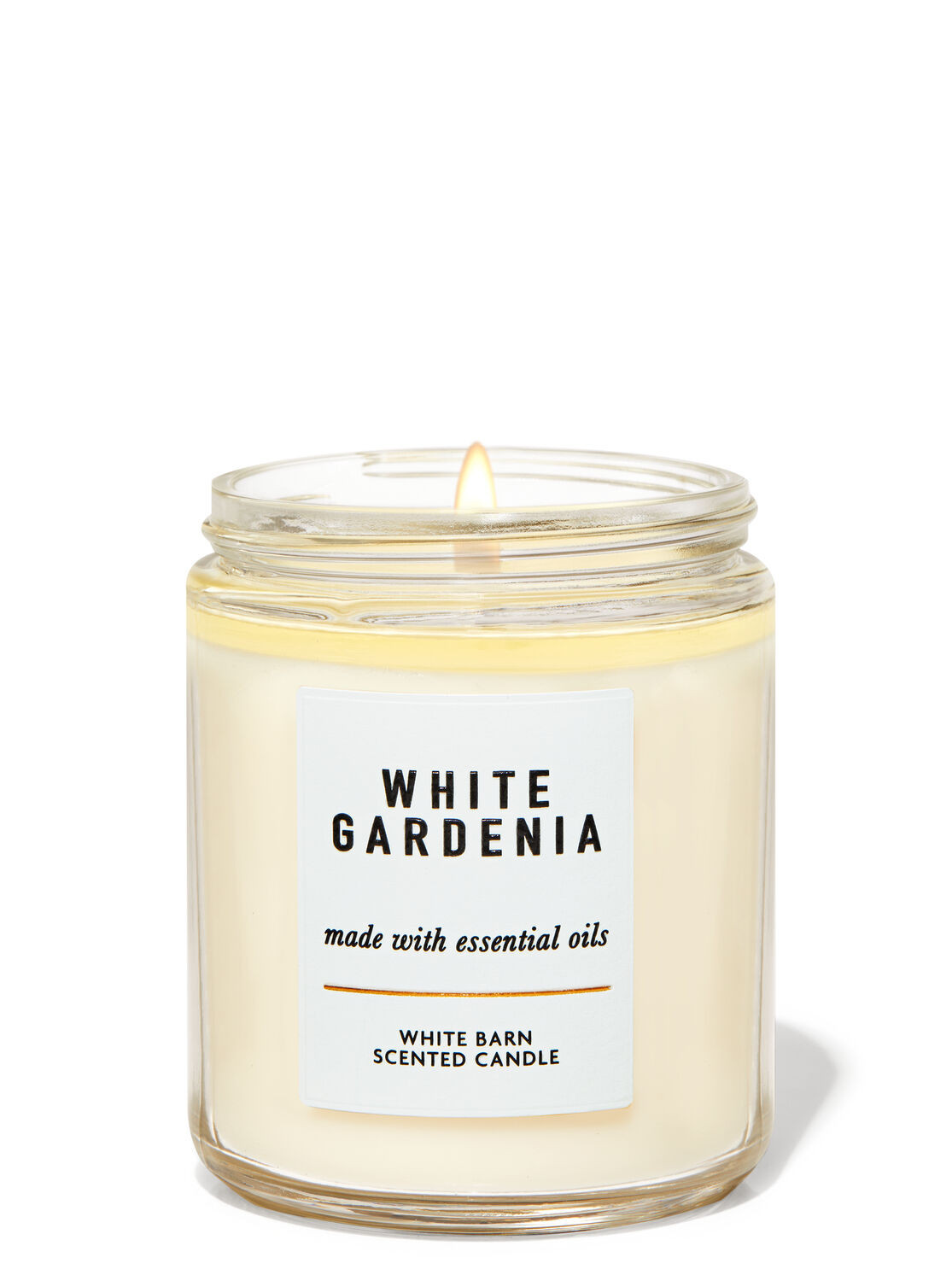 White Gardenia Single Wick Candle | Bath & Body Works