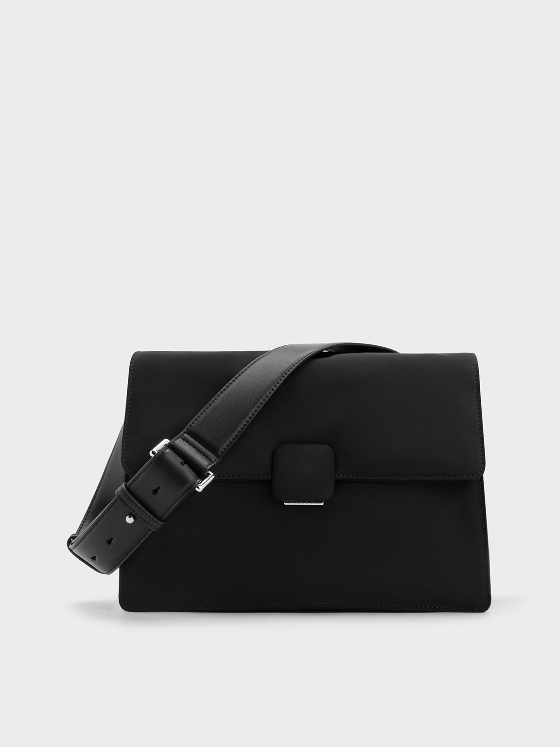 Koa Nylon Crossbody Bag
 - Black | Charles & Keith US