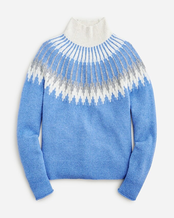 Fair Isle turtleneck sweater in Supersoft yarn | J. Crew US