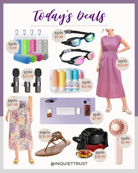Grab today's deals on home, fashion and more: cooling towels, pink midi dress, floral skirt, Tory Burch sandals, travel bottles and more!
#summerfinds #trendyfashion #onsalenow #kitchenappliance

#LTKSaleAlert #LTKHome #LTKSeasonal