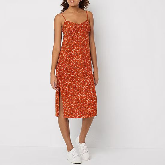 new!Arizona Sleeveless Midi Slip Dress Juniors | JCPenney