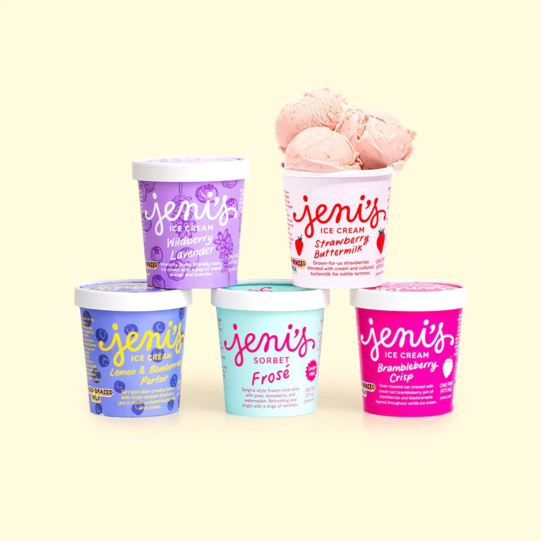 Jeni's Splendid Ice Creams - Summer Ice Cream Collection - 6 Pints | Goldbelly